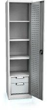  Dílenská systémová skříň UNI 1950 x 490 x 500 - police-zásuvky